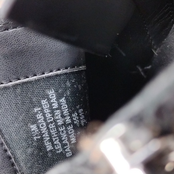 Marc Fisher Vanqar Black Leather Upper Pointed Toe Blocked Heel Moto Ankle Boot - Picture 12 of 16